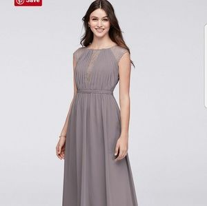 Bridesmaid long dress, size 4
